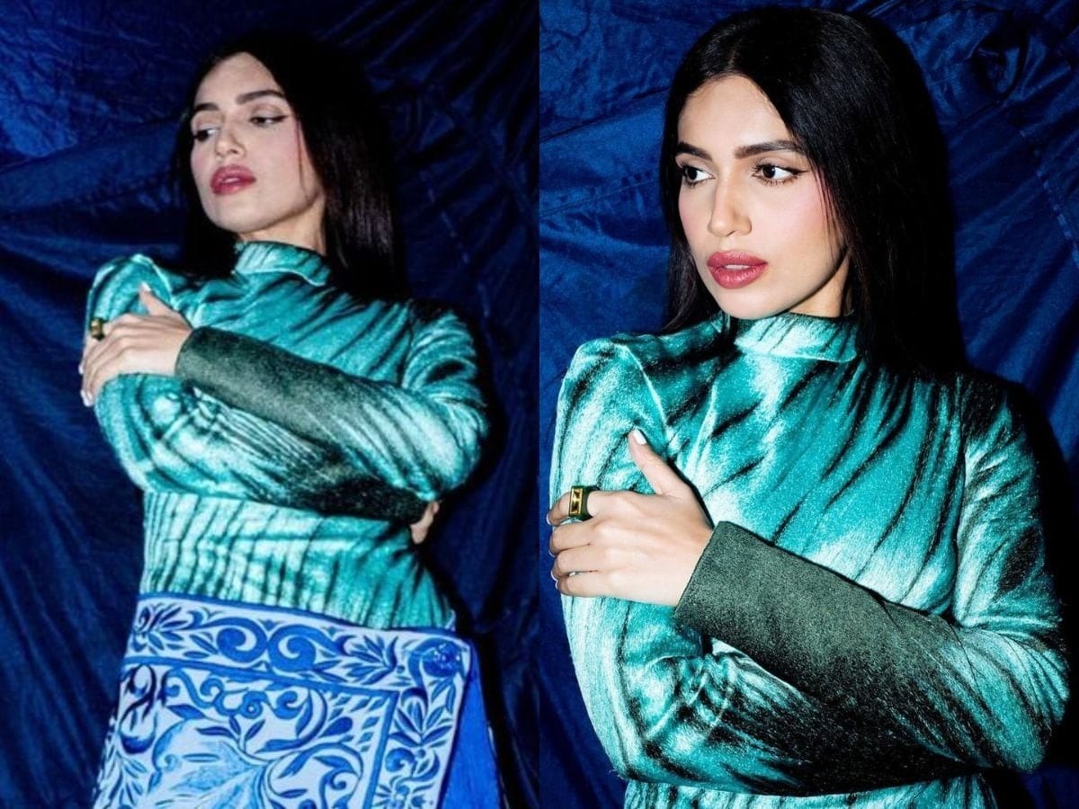 Bhumi Pednekar looks Stunning as she Wore Blue Skirt which is Repurposed from a Rug Bhumi Pednekar stunned everyone with her style, wrapped carpet like a skirt, fashion