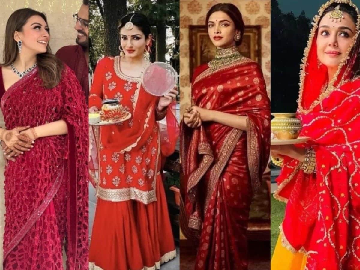 This Karva Chauth, wear suits and sarees like these 7 Bollywood actresses, everyone will praise their stylish look.