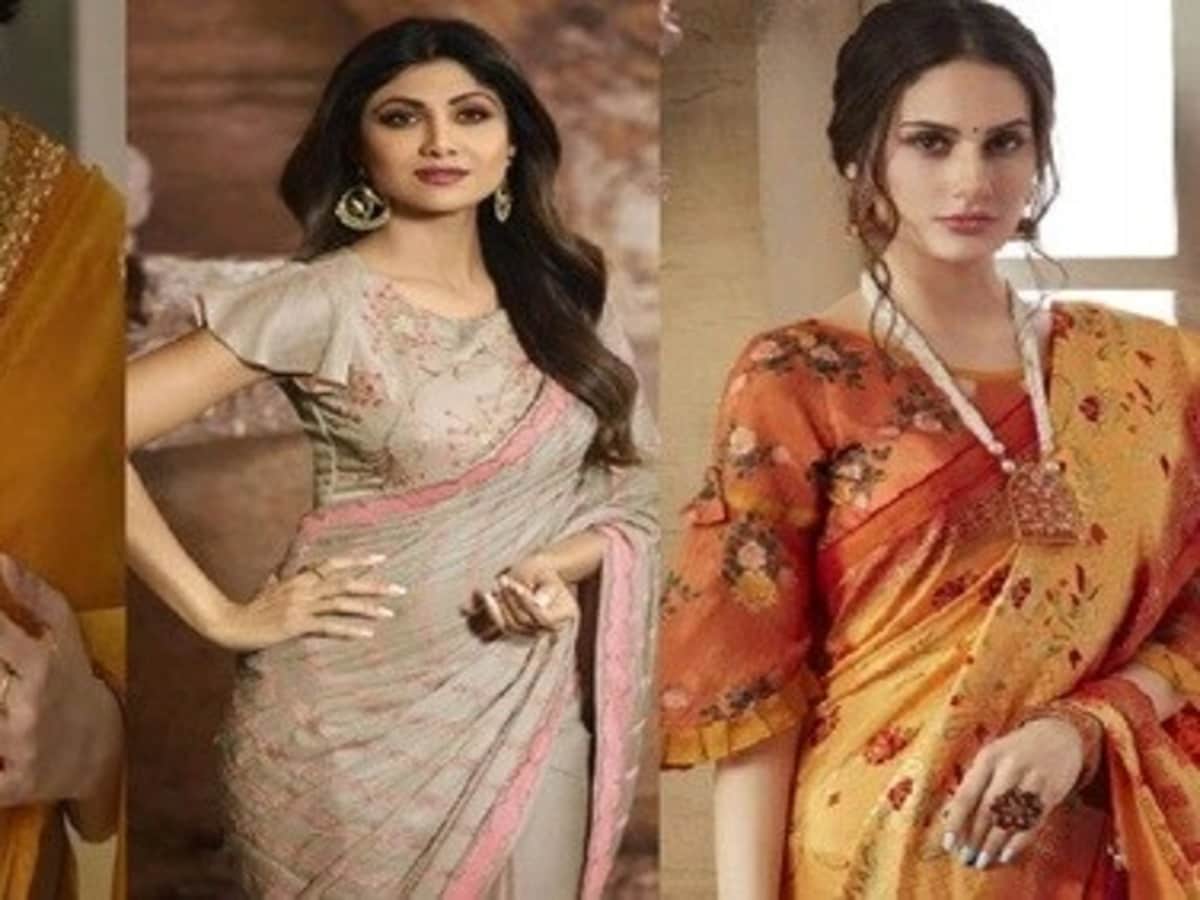 fashion tips see latest stylish blouse designs ideas to look gorgeous on karwa chauth Get such sleeveless blouses stitched with Karwa Chauth sarees, you will look very stylish, fashion