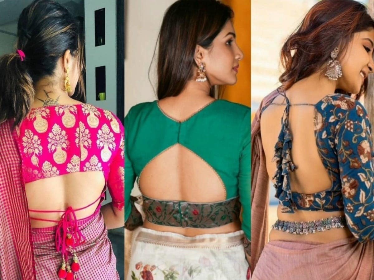 These trendy blouse designs will make even a simple saree designer, see the latest pattern here