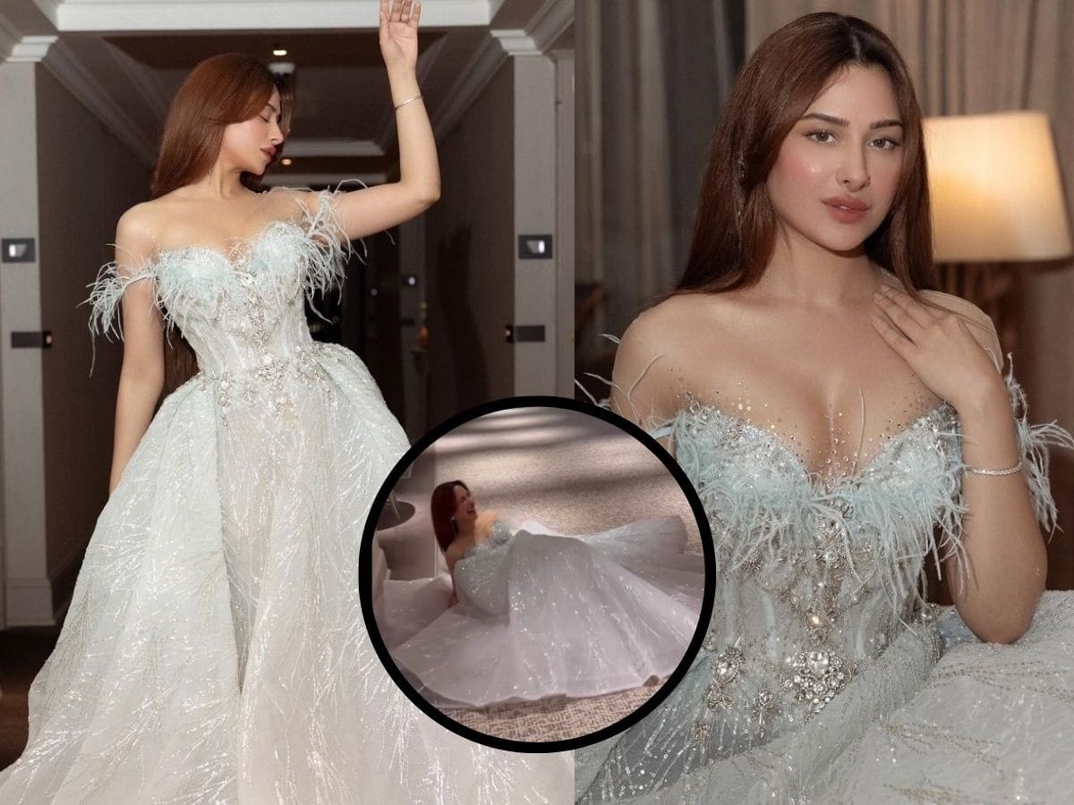 Mahira Sharma oops moment actress fell on stage in Barbie Gown keep these things in mind while wearing a heavy outfit Mahira Sharma fell victim to oops moment while wearing a heavy outfit, keep these things in mind while wearing a heavy outfit, fashion