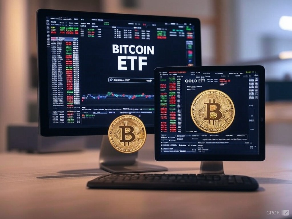 Bitcoin is shining brighter than gold in the ETF market