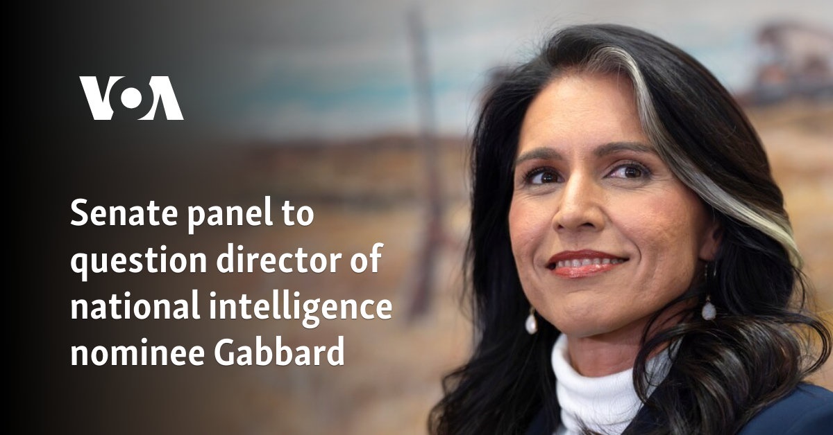 Senate Panel from Director of National Intelligence Nominee Gabbard