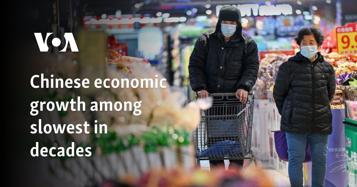 China’s economic growth is the slowest in decades