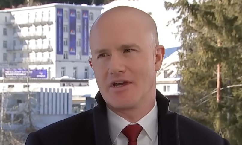 Coinbase CEO in Davos