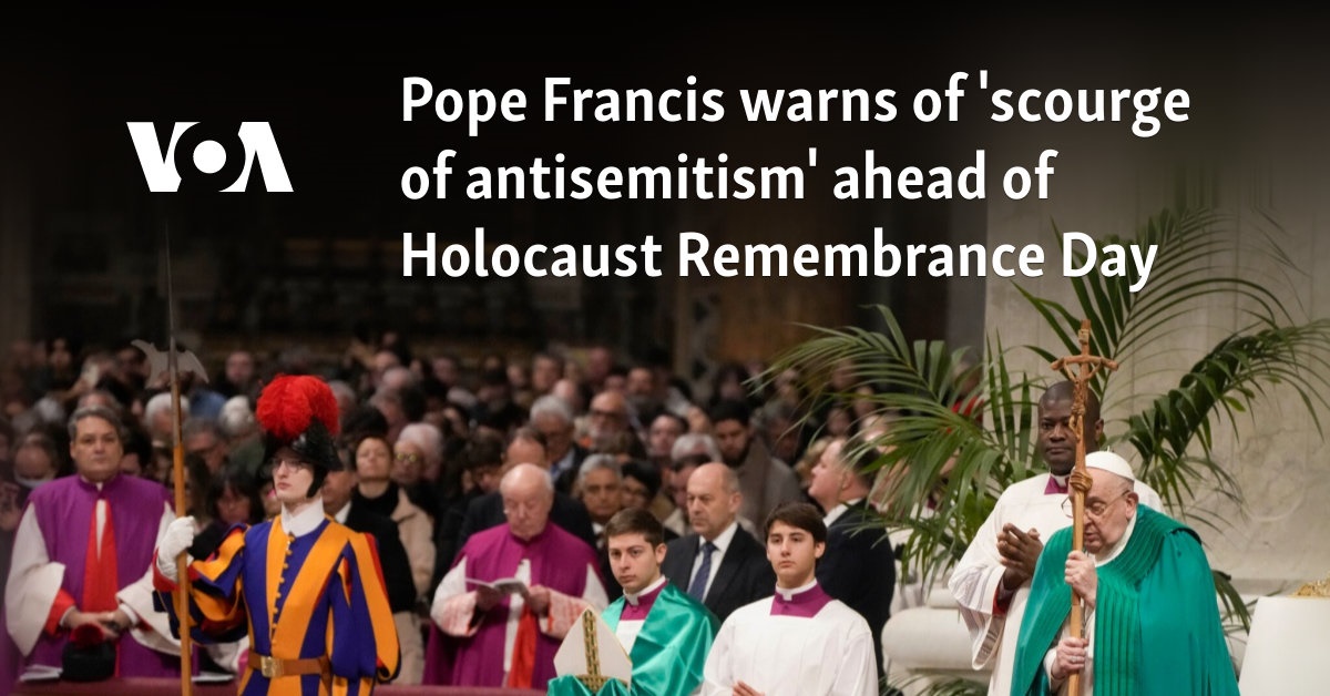Pope Francis warned of ‘Jewish protest crisis’ before Holocost Remember Day
