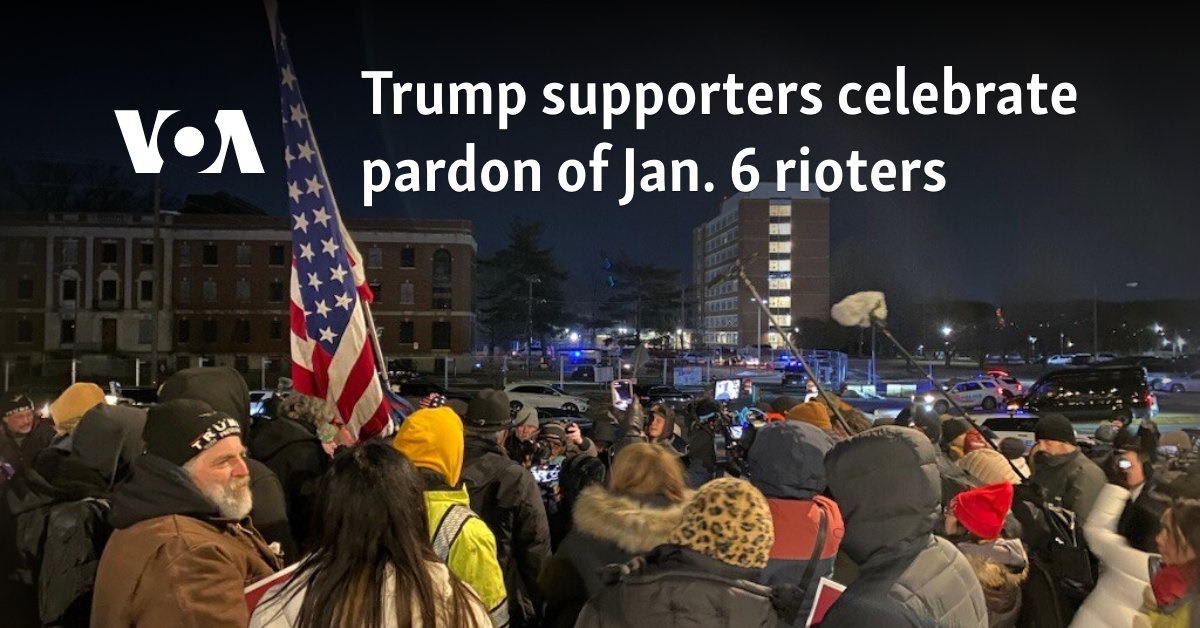 Trump supporters celebrate pardon of January 6 rioters
