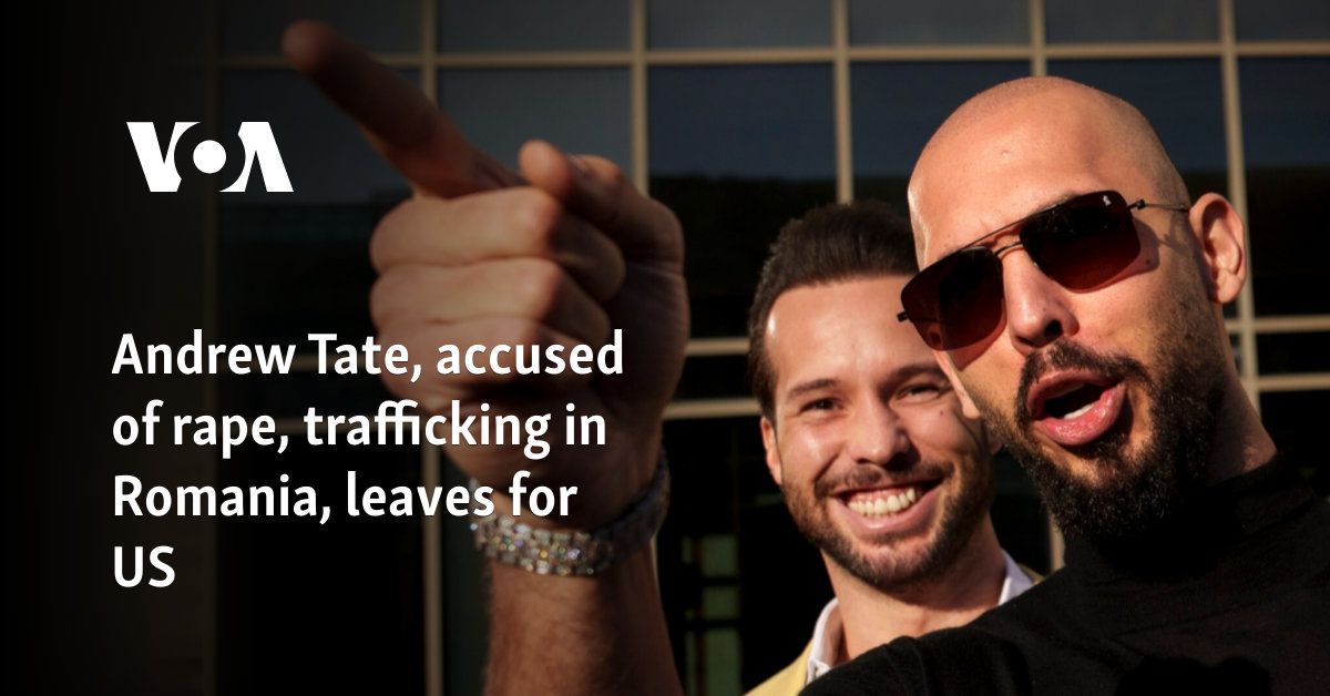Andrew Tate, rape accused, smuggling in Romania, leaves for us