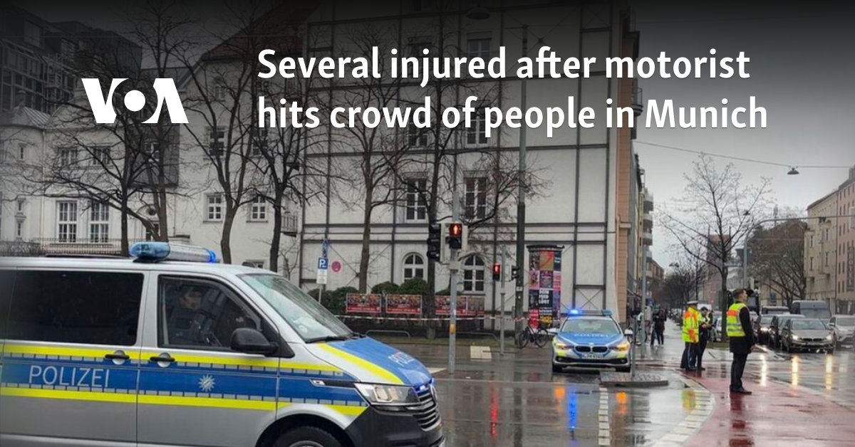 Several injured after motor driver kills a crowd of people in Munich