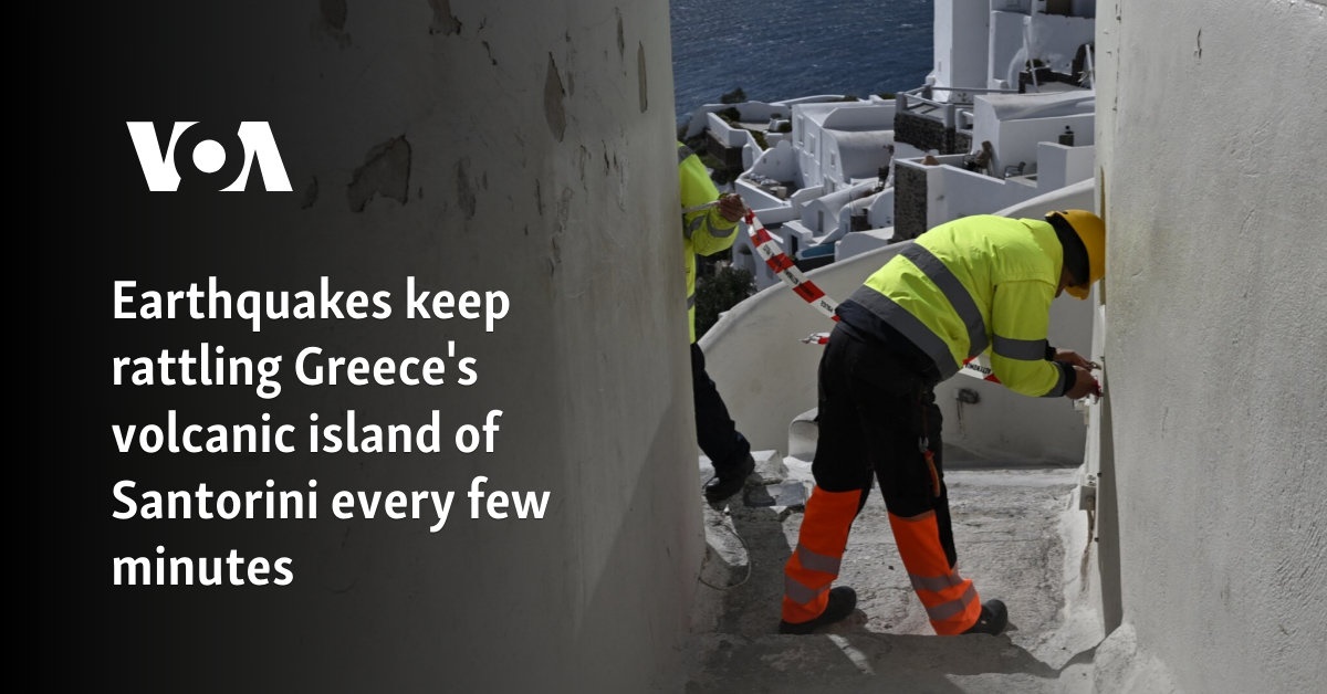 Earthquakes continue to intensify every fee of Santorini in the volcanic island of Greece