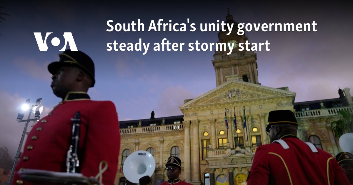 South Africa’s unity government stable after Stormy Start