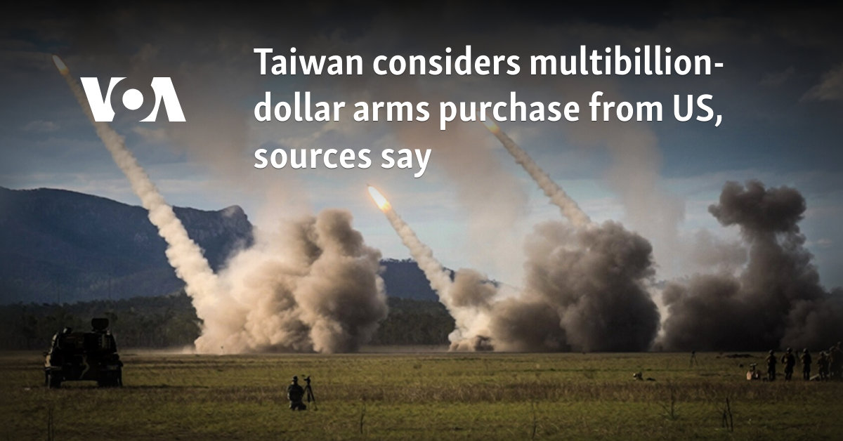 Sources say that Taiwan buys multinational dollar weapons from America