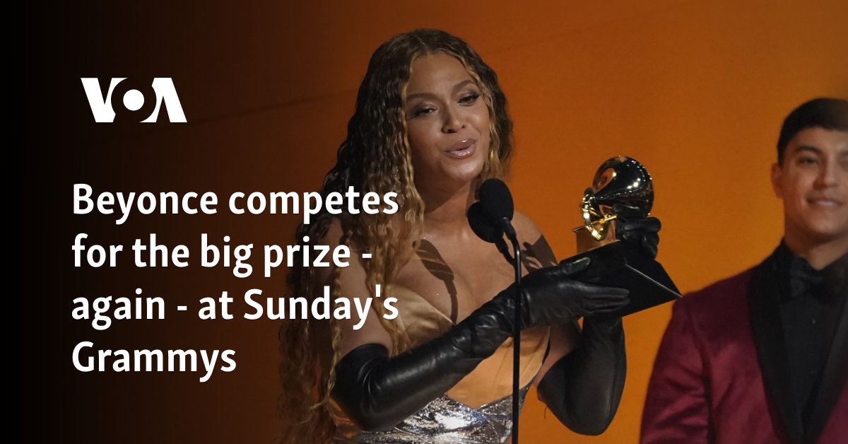 Beyoncé competes for a large award – again