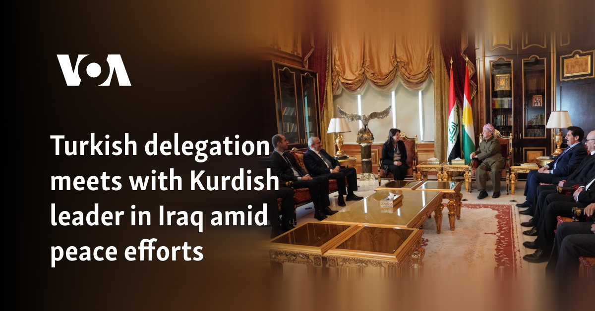Turkish delegation meets the Kurdish leader in Iraq amidst peace efforts