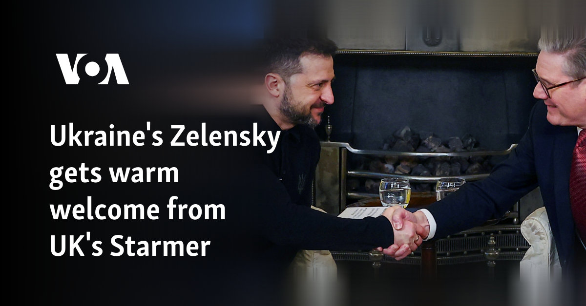 Ukraine’s Zelansky is warmly welcomed from Britain’s Strie