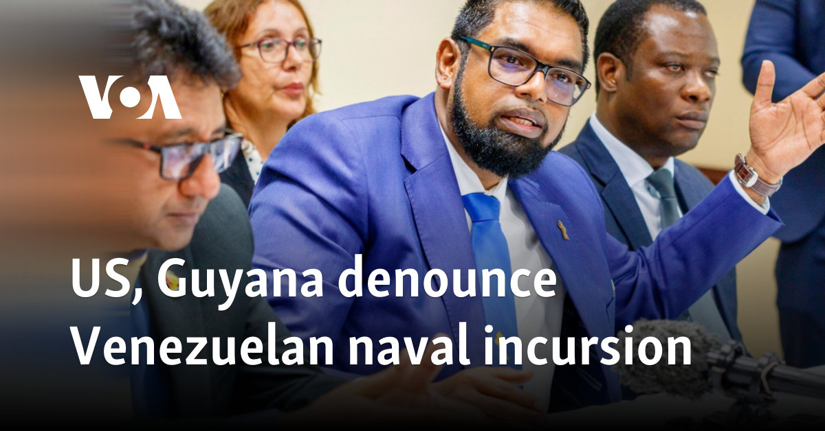 US, Guyana condemns the Navy of Venezuela