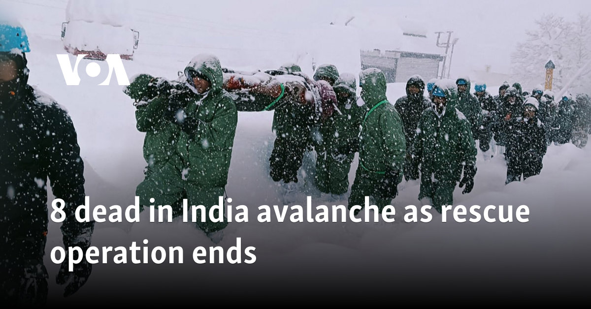 8 dead in avalanche as a rescue operation