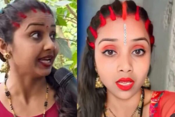 Viral Video: Chhaya Bhirti Videos on social media, woman applied sindoor named after 8 husbands – Woman with 8 Husbands Applies Sindoor for Each Viral Social Media Video
