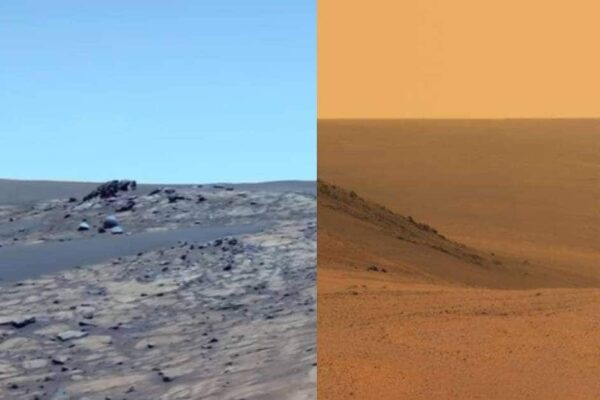 What is happening on the red planet? Suddenly, the sky -like sky started appearing on Mars, scientists were shocked – nasa releases stunning mars images with blue color sky like what we have in earth scientist shocked