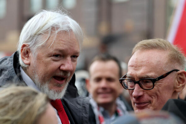 Julien Assange Joins Pro-Palestinian March Across Sydney Harbour Bridge